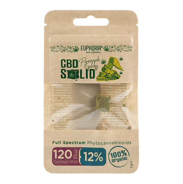 Euphoria CBD Geperste hennep Ananas Express 1 g, 12 %, 120 mg CBD