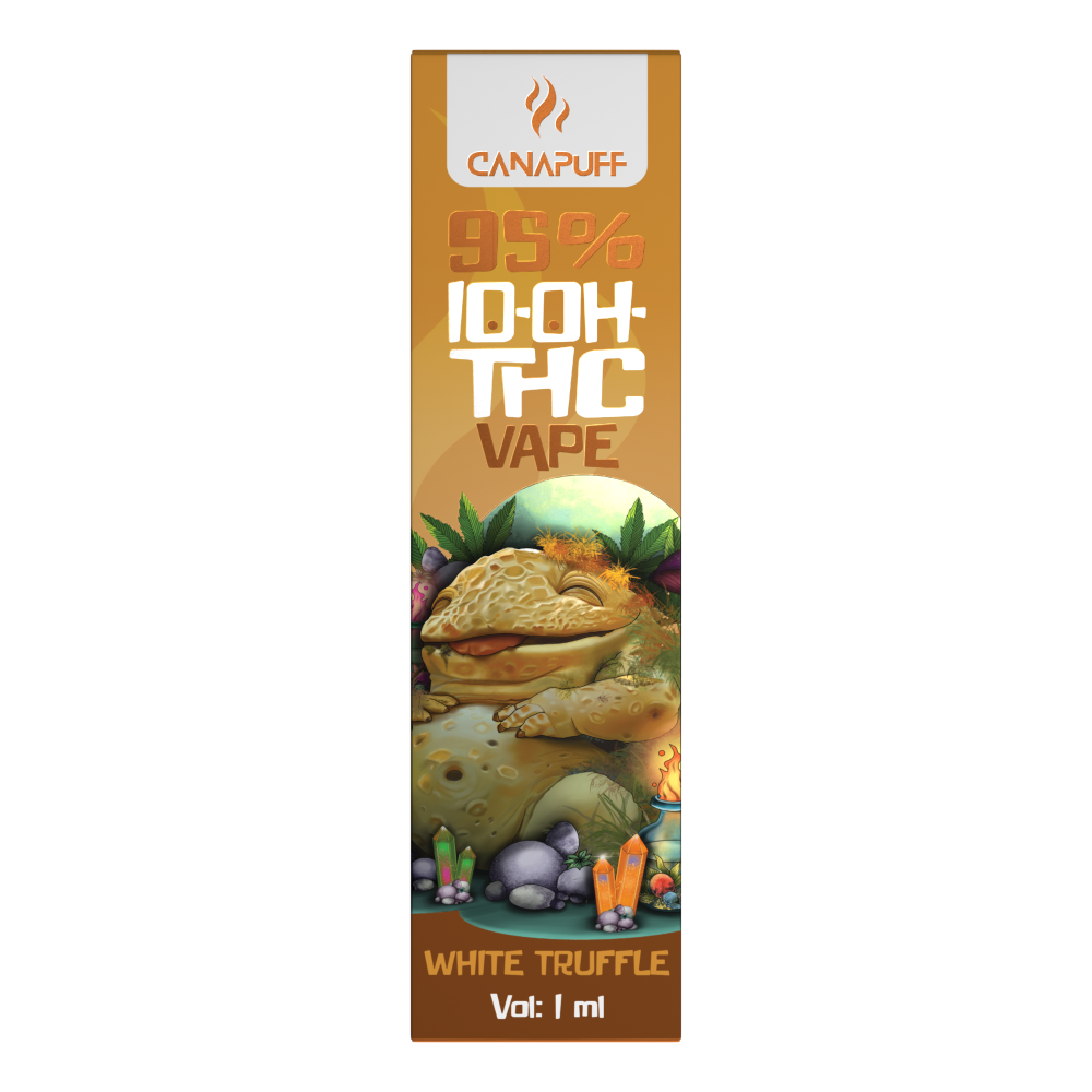 CanaPuff 10-OH-THC Einweg-Vape-Pen Weißer Trüffel, 10-OH-THC 95 %, 1 ml
