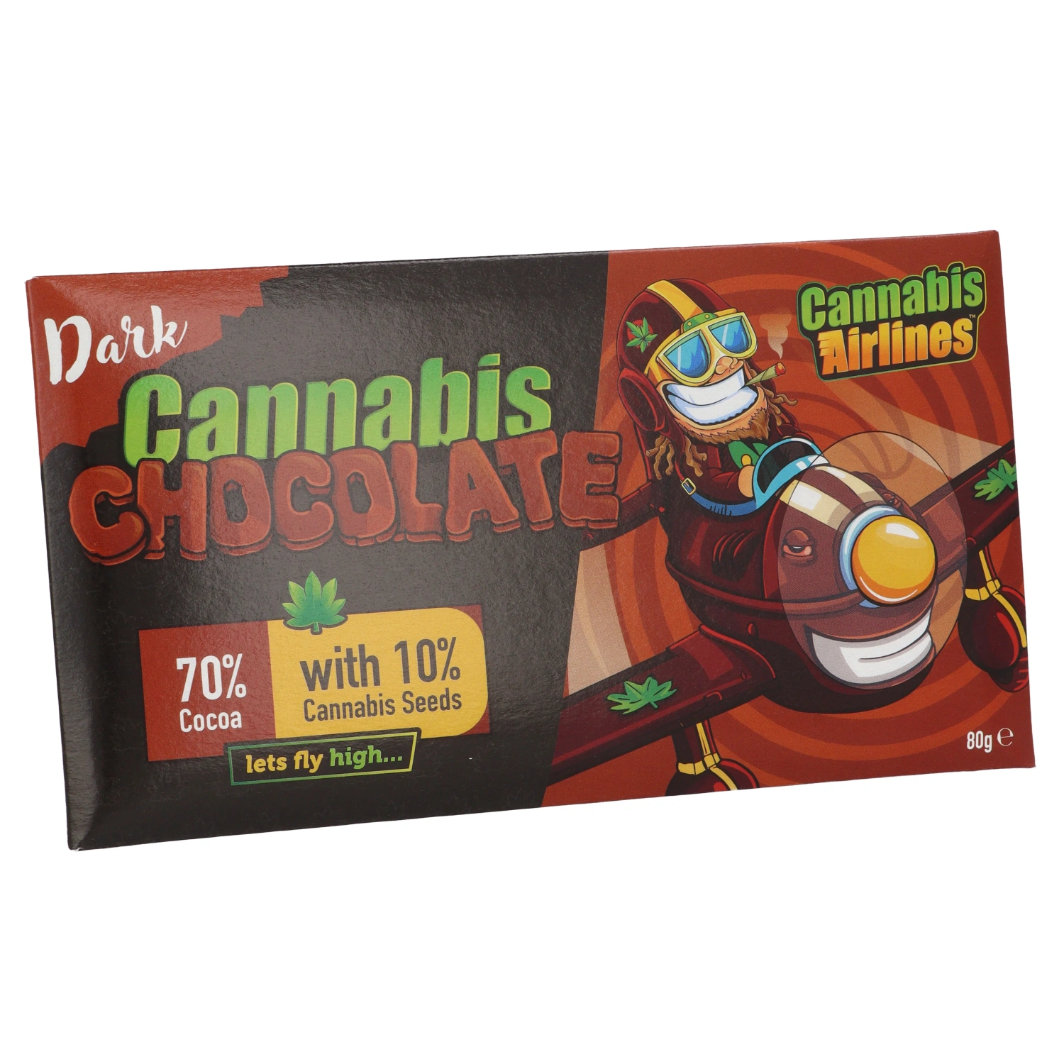 Cannaline Horká čokoláda Cannabis Airlines, 80 g