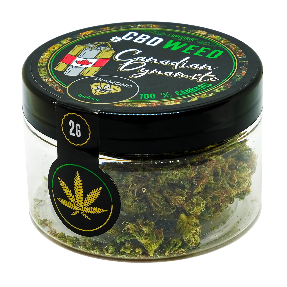 Euphoria CBD Weed Diamond Canadian Dynamite, 2 gramy