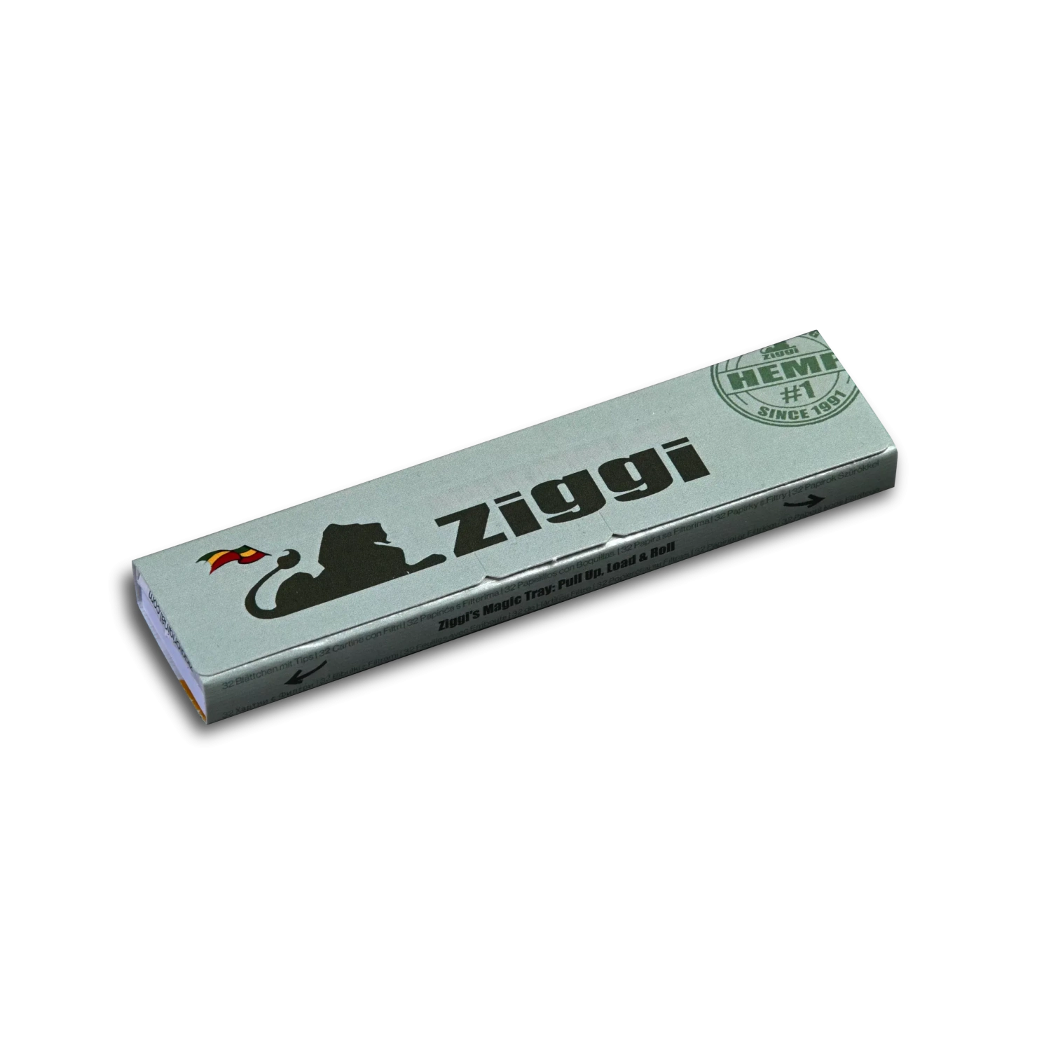 Ziggi Hemp, 32 baliace papiere + 32 filtrové tipy