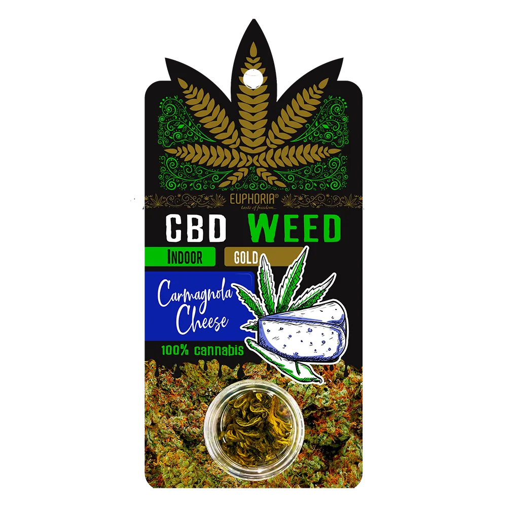 Euphoria CBD Weed Gold Carmagnola Syr, 0,7 g