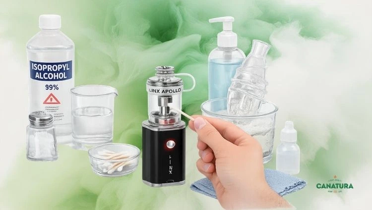 Cleaning the Linx Apollo vaporiser – isopropyl alcohol, cleaning products, vaporiser, cotton buds