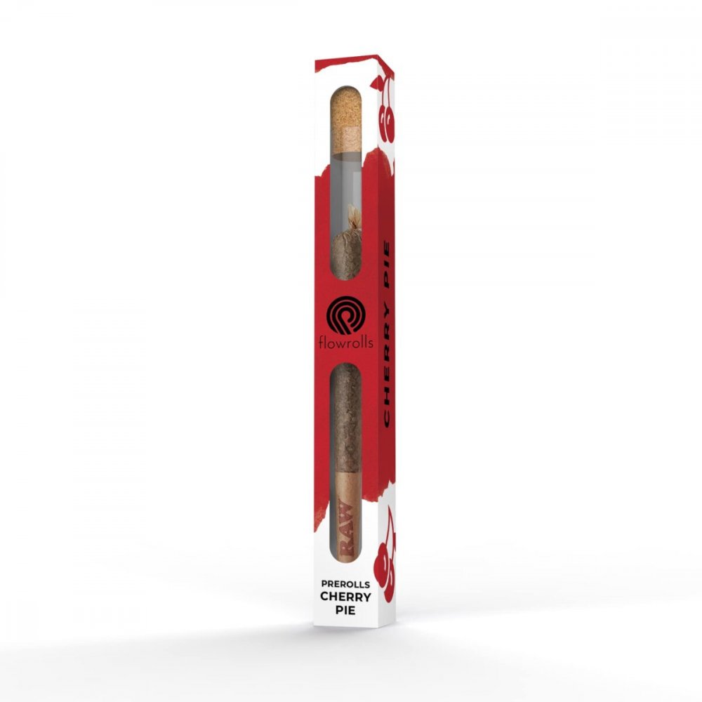 Flowrolls CBD-prerolls Kersentaart, 50 mg CBD, 0,8 g