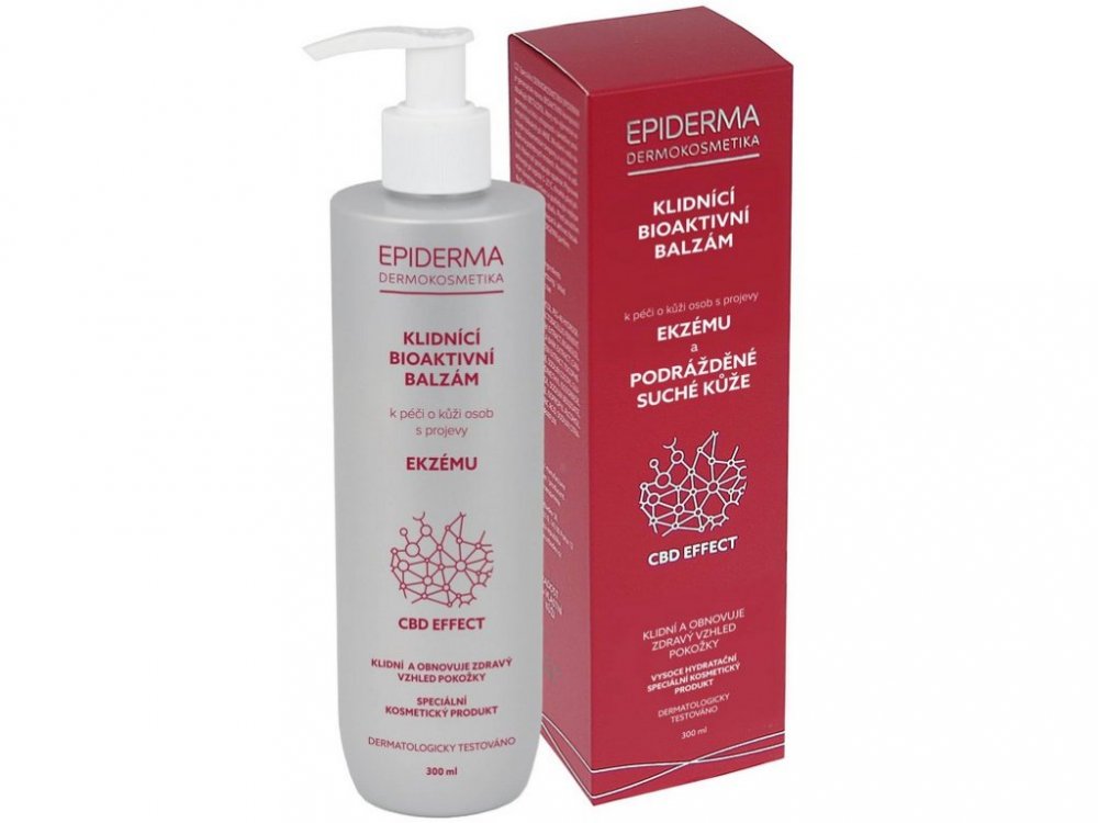 Epiderma bioaktivní CBD balzám při projevech Ekzému, 300 ml