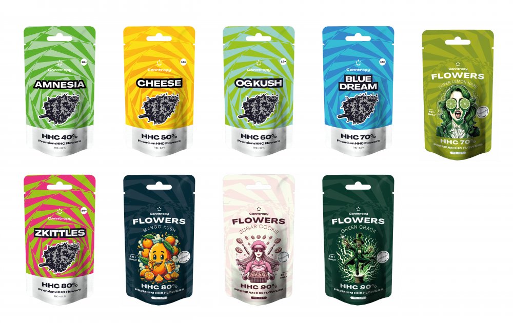 Canntropy HHC bloemenbundel 40-90%, Alles in één set - 9 x 1 g tot 100 g