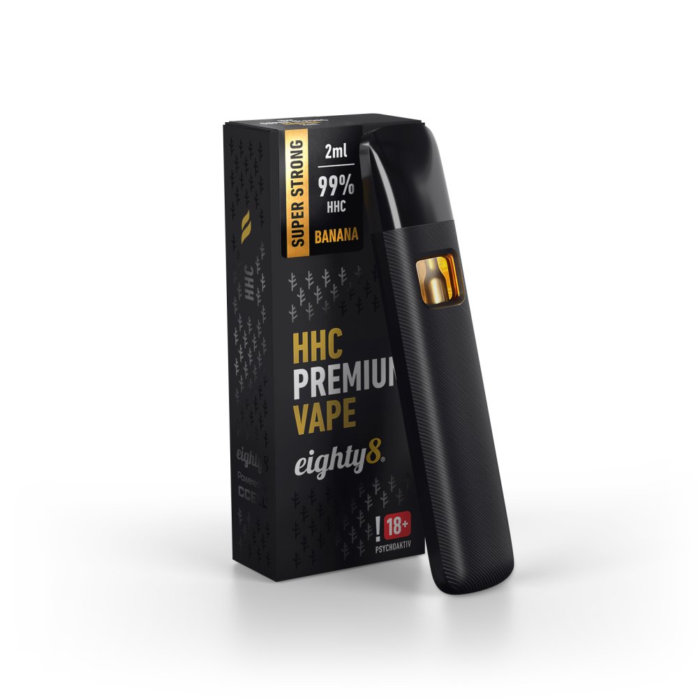 Eighty8 HHC Vape Banaan, 99 % HHC, 2 ml