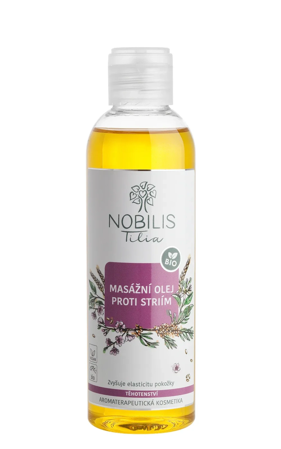 Nobilis Tilia Anti-striae lichaams- en massageolie, 200 ml