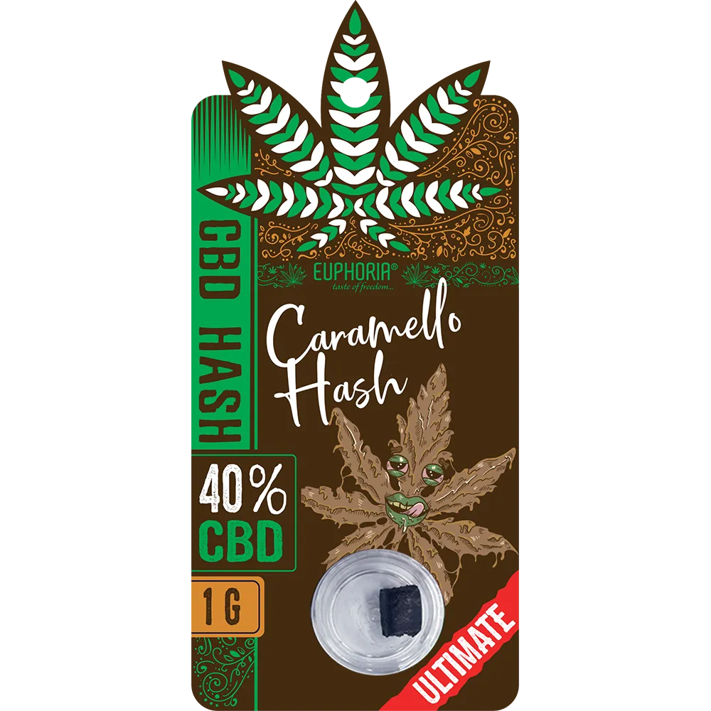 Euphoria CBD Hash Caramello, CBD 40 %, 1 g