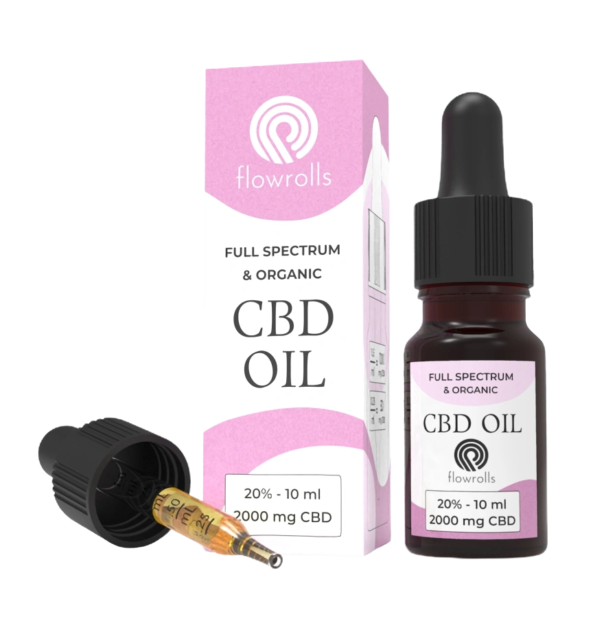 Flowrolls CBD Fullspectrum olie 20%, 2000 mg, 10 ml