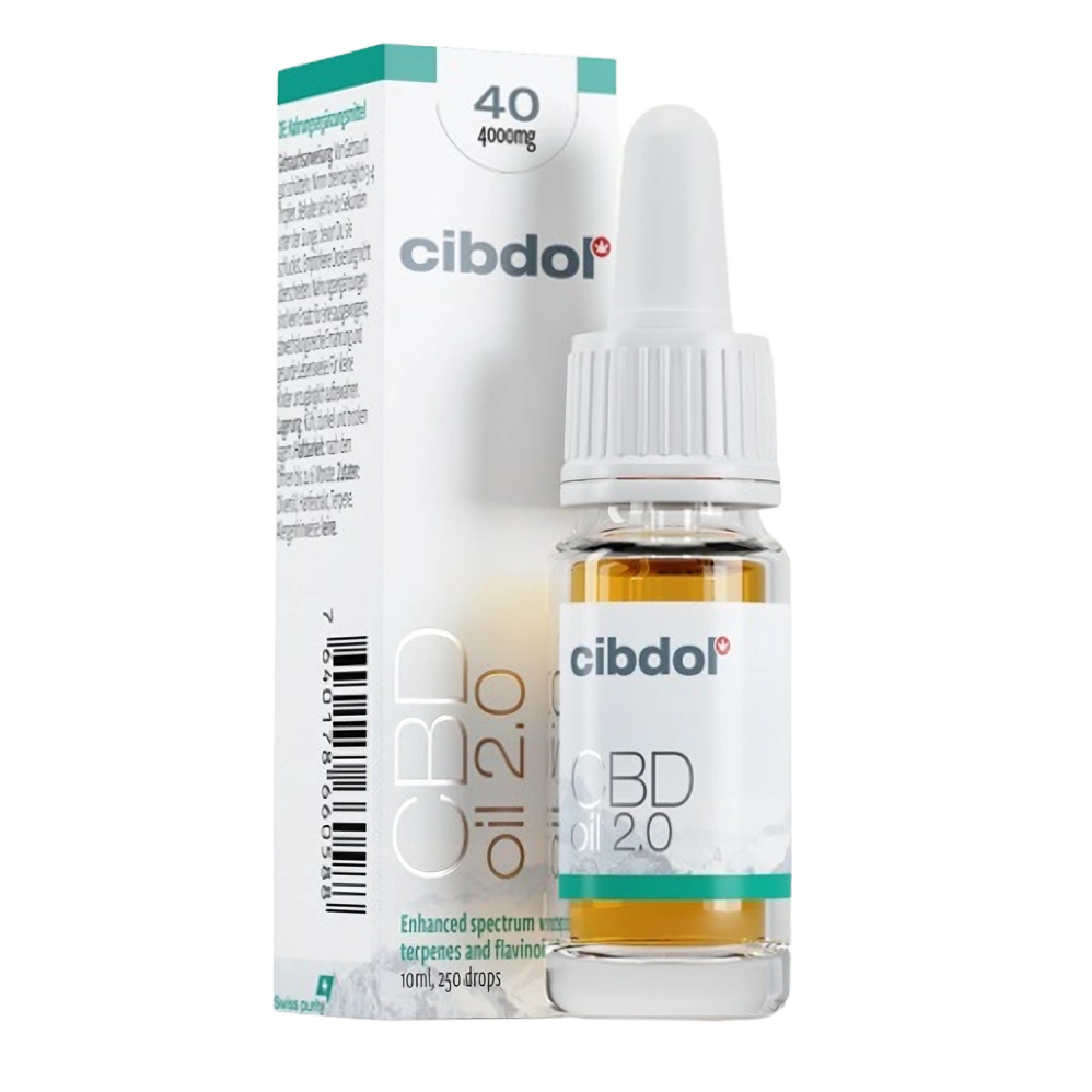 Cibdol CBD-olie 2.0 40%, 4000 mg, 10 ml
