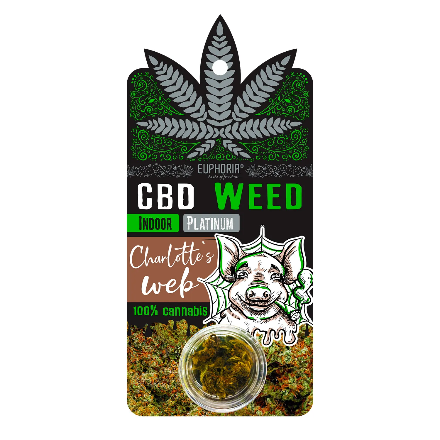 Euphoria CBD Weed Platinum Charlotte's Web, 0,7 g