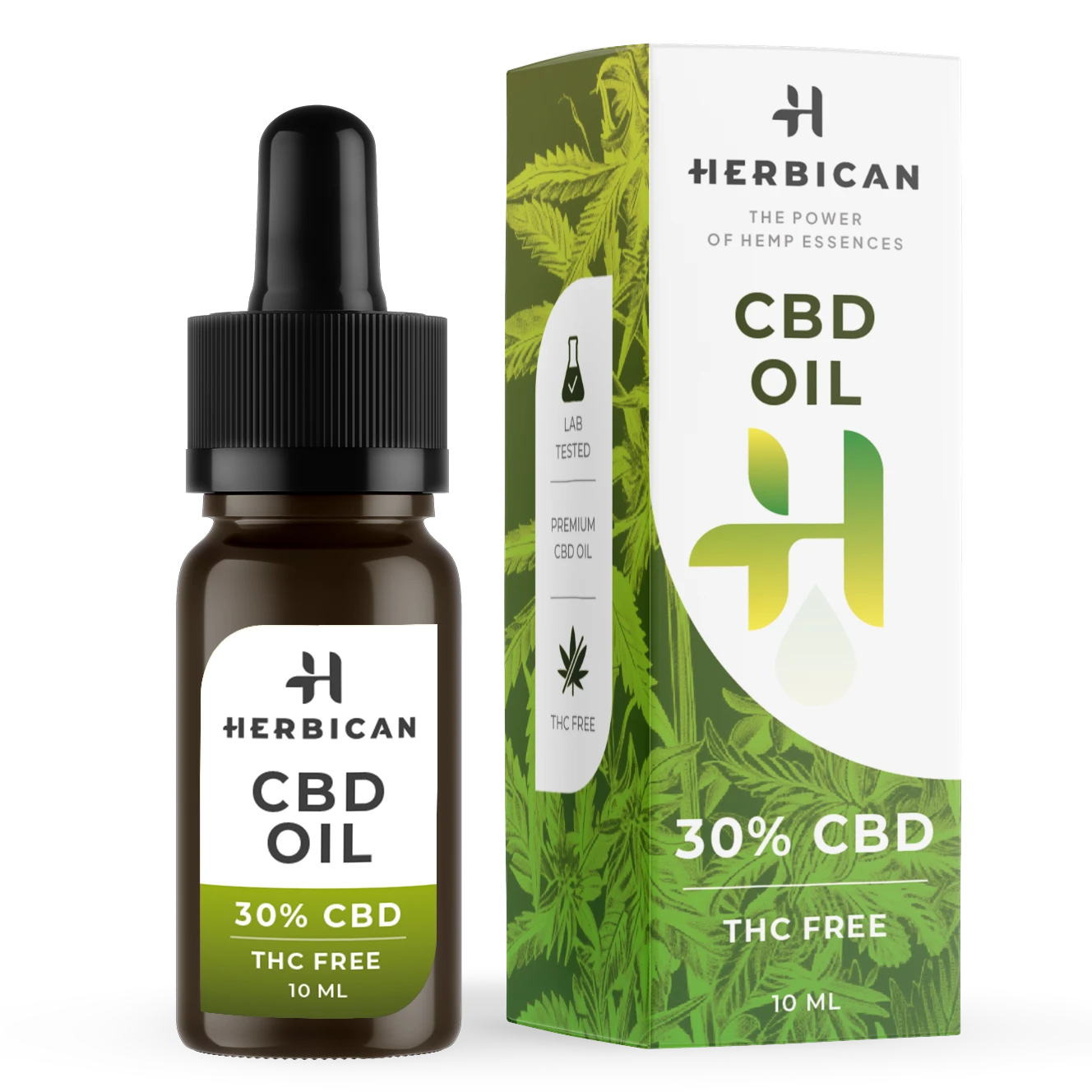 Herbican CBD olej bez THC, 30%, 10 ml
