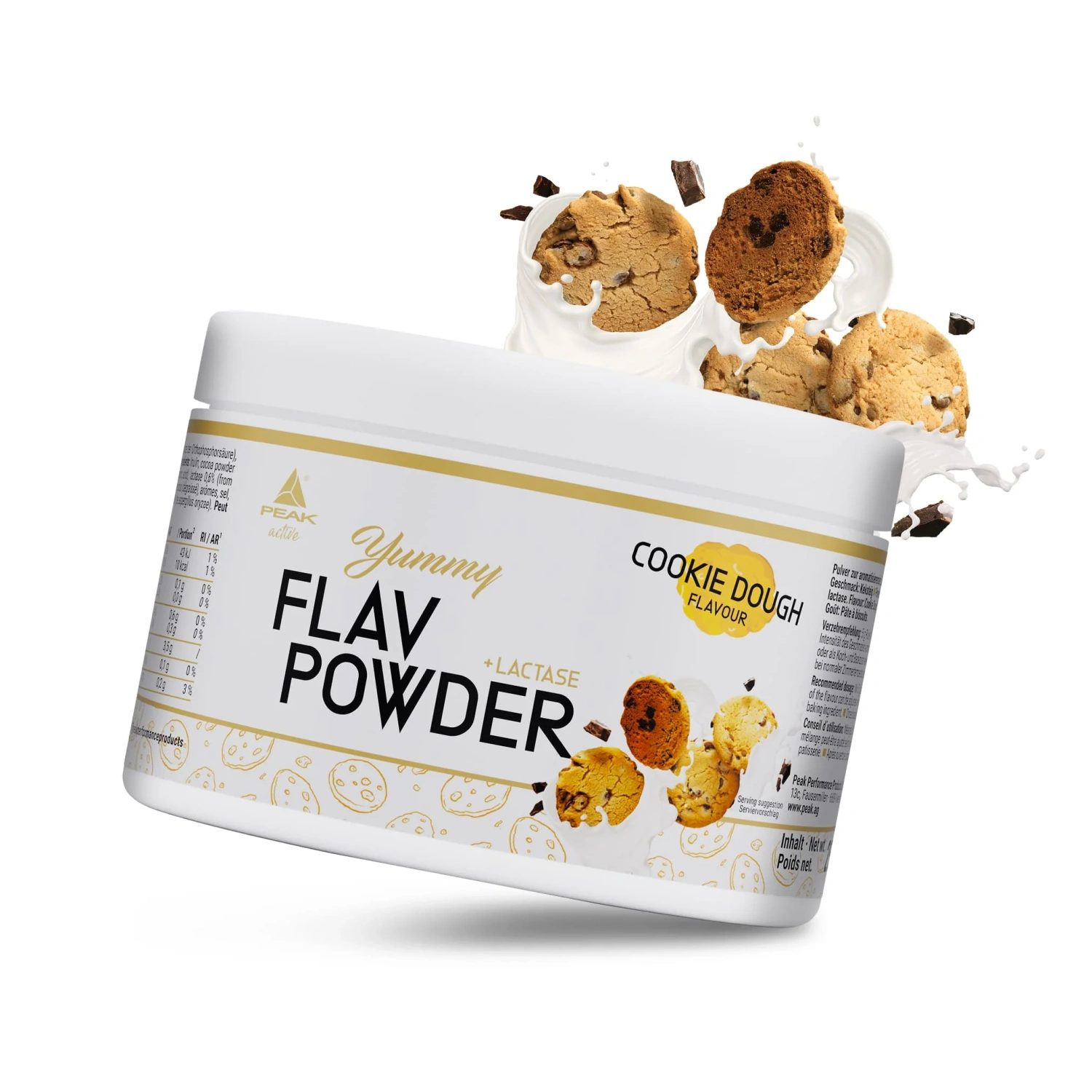 Peak Yummy Flav prašak 250 g Cookie Dough