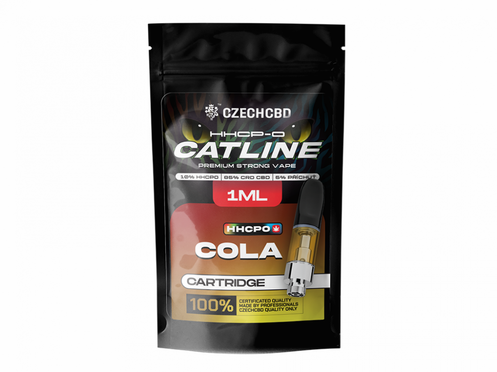 Czech CBD HHCPO-patroon CATline Cola, HHCPO 10%, 1 ml