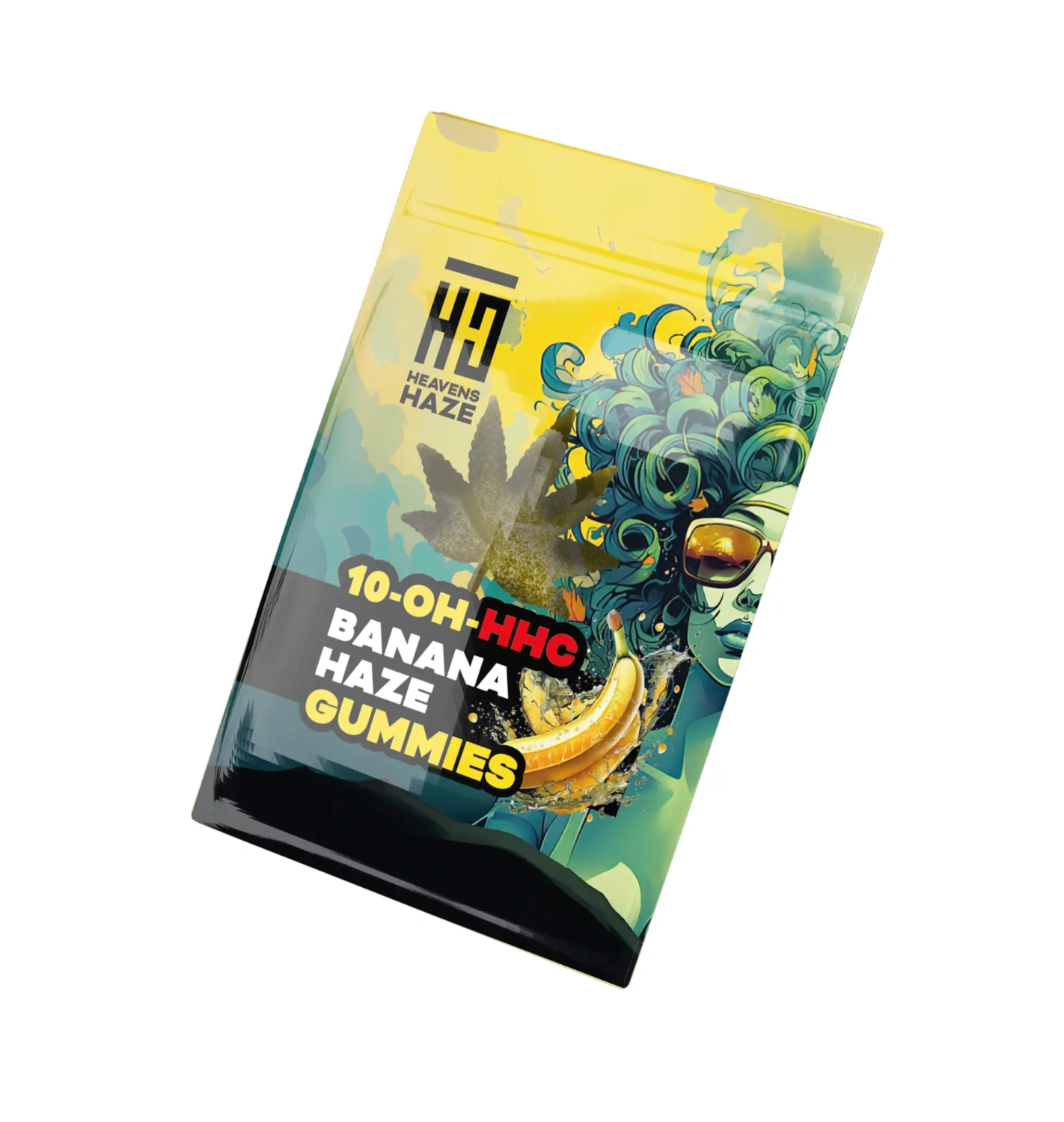 Heavens Haze 10-OH-HHC Gummies Banana Haze, 3 stuks x 40 mg, 120 mg 10-OH-HHC