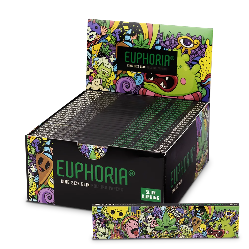 Euphoria cigaretové papieriky Kingsize Slim Whimsical + Filtre, 32 cigaretových papierikov + 32 filtrov