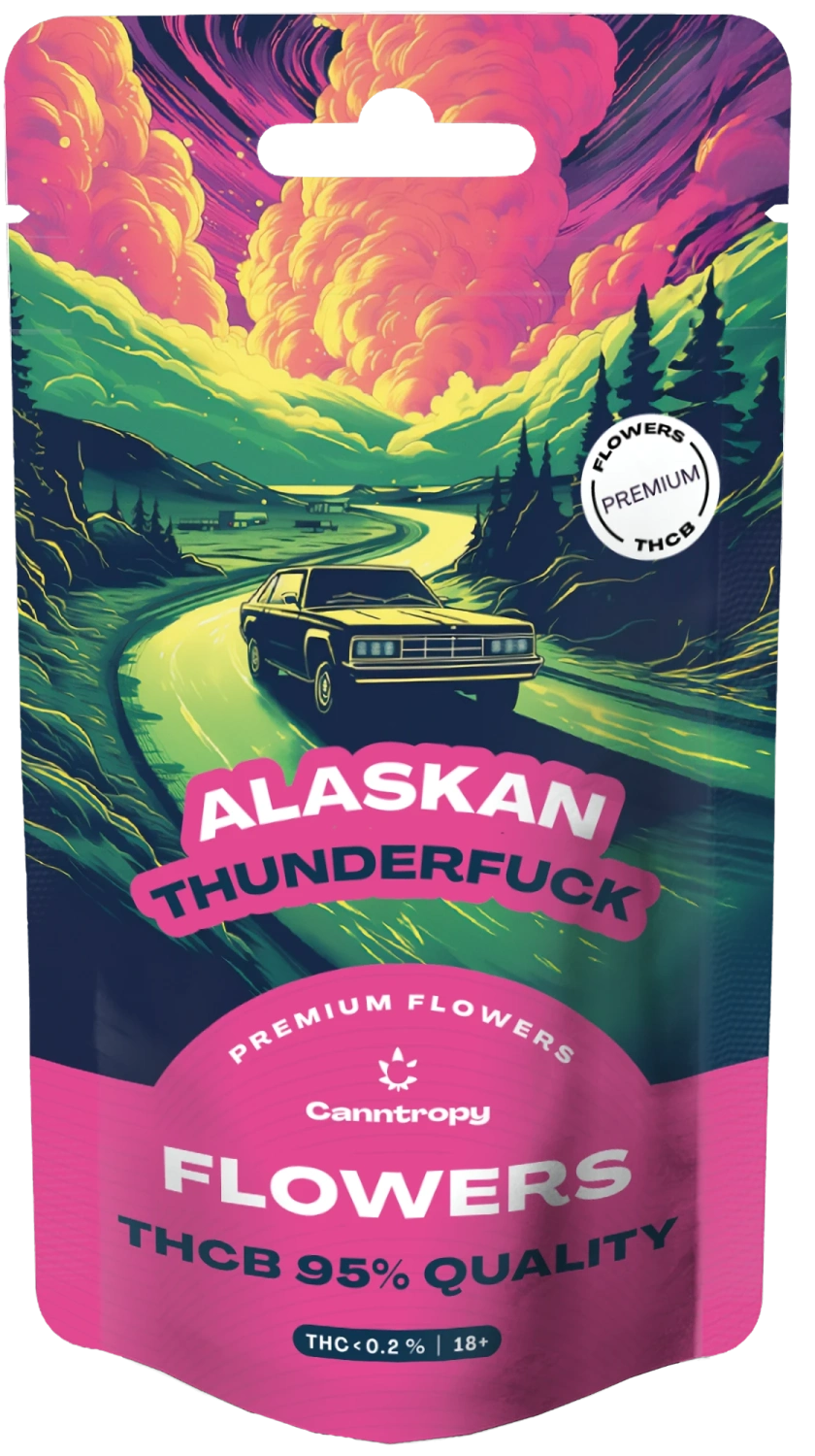 Canntropy THCB Flower Alaskan Thunderfuck, THCB 95% kwaliteit, 1 g - 100 g