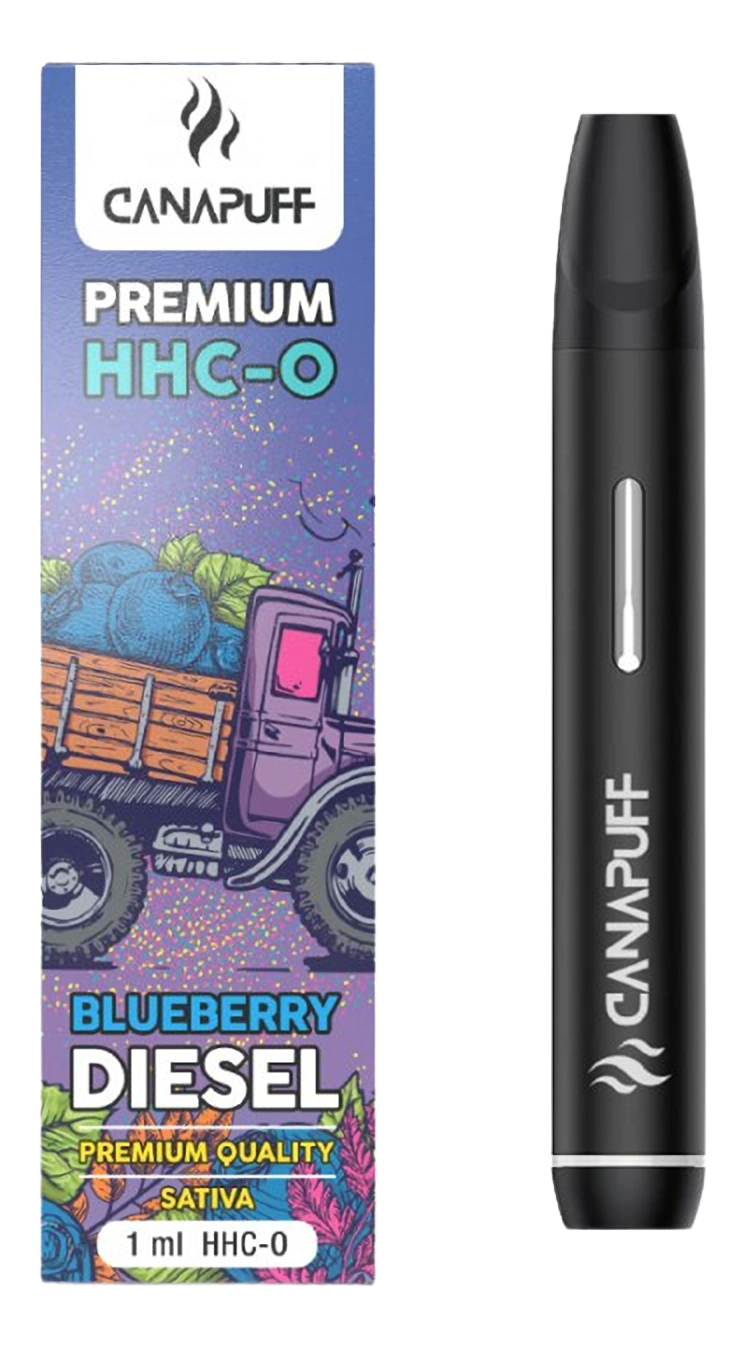 CanaPuff Blueberry Diesel 96 % HHC-O - Wegwerp vape pen, 1 ml