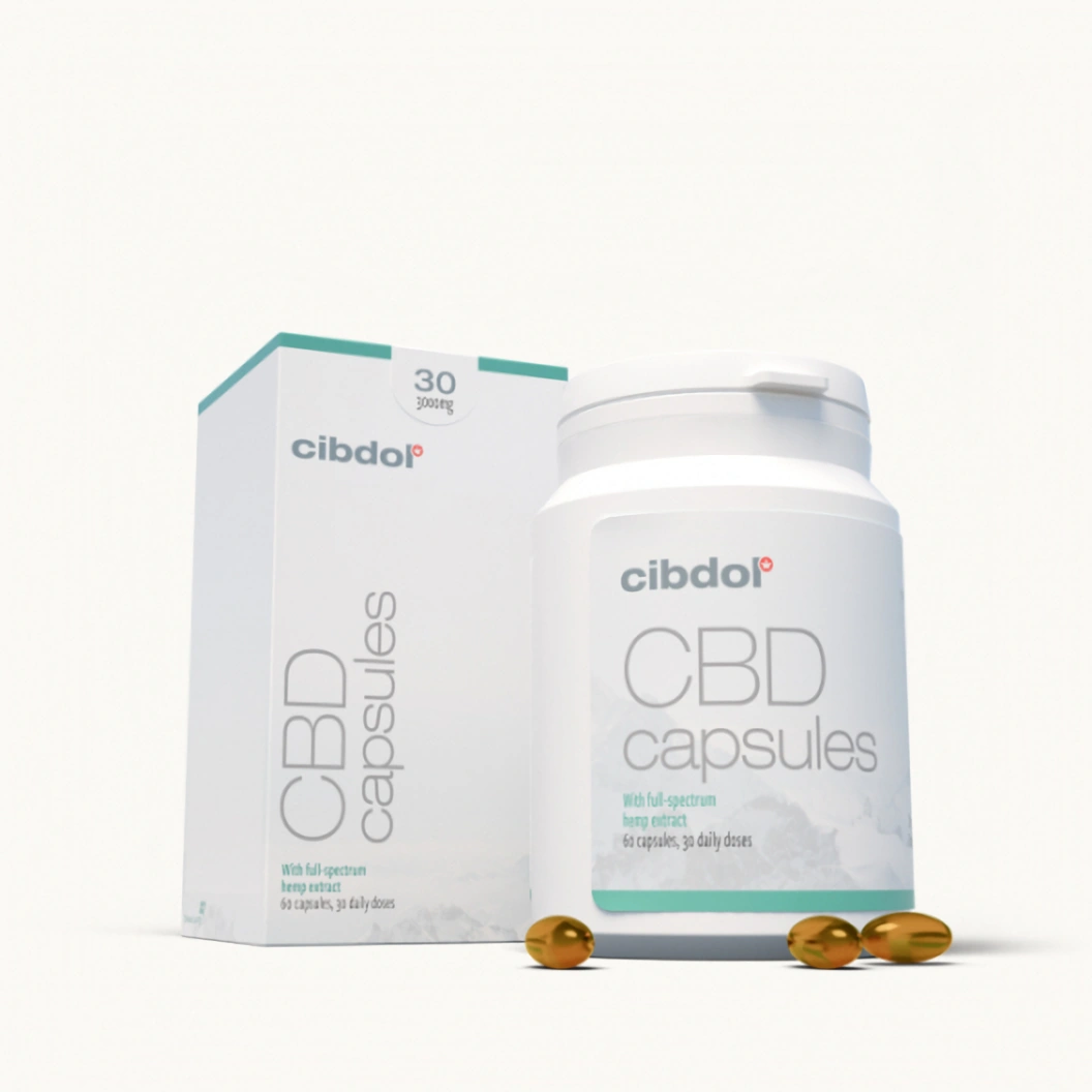 Cibdol Gelové kapsle 30% CBD, 3000 mg CBD, 60 kapslí