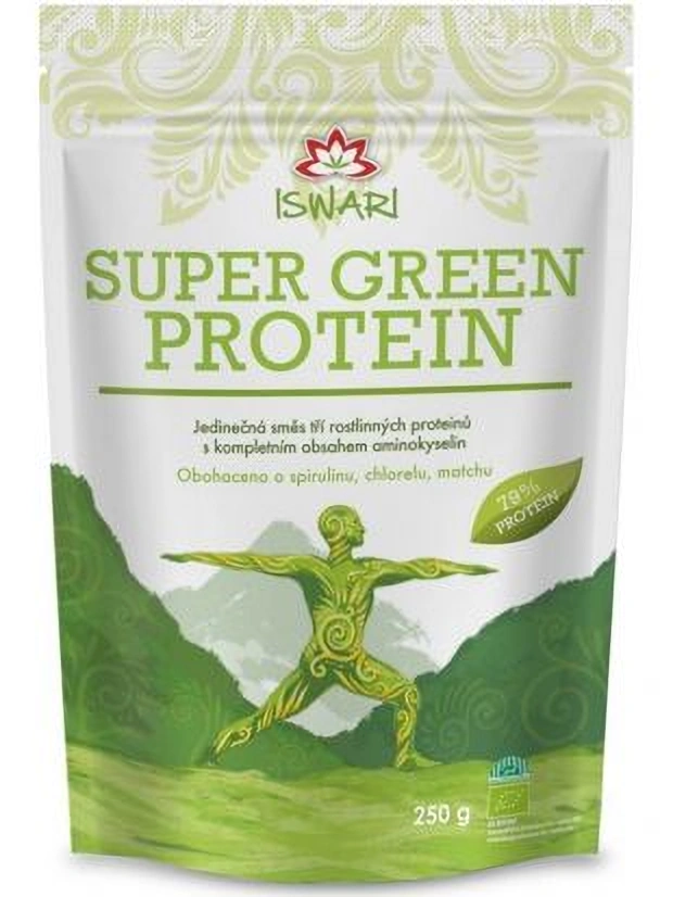 Iswari Super Groen 79% Eiwit Bio 250g