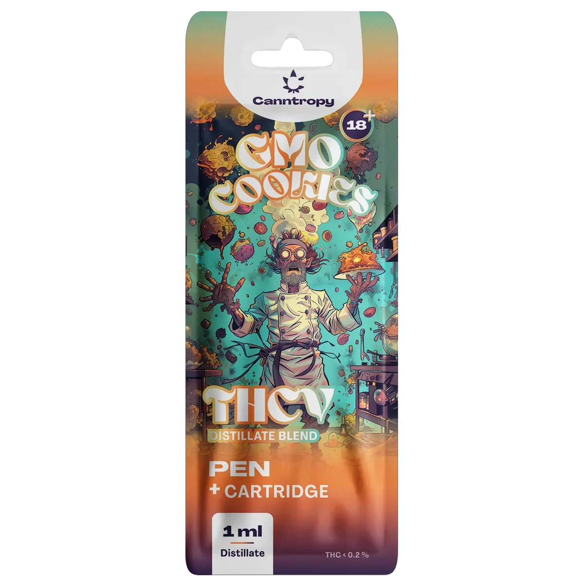 Canntropy THCV Pen + Cartridge GMO Cookies, THCV 30 %, 1 ml