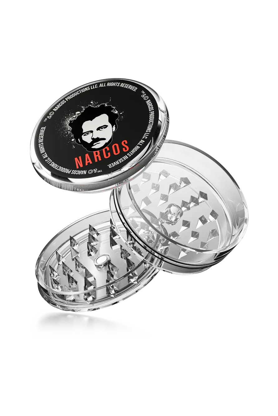 Narcos plastový drvič, 3-dielny, 60 mm - náhodný design