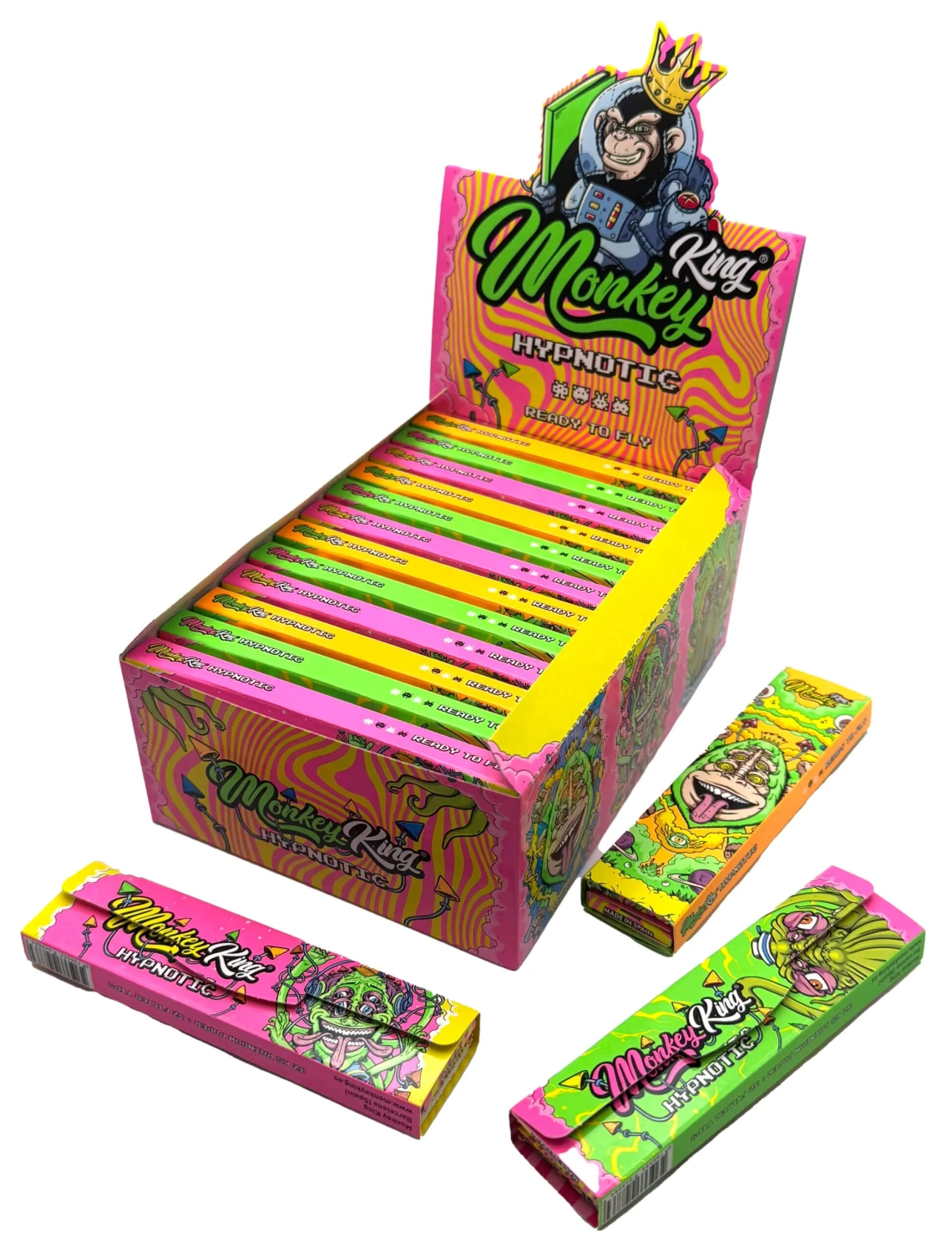 Monkey King KSS rolovacie papiere s filtrovými hrotmi Rainbow Hypnotic, 1 balenie
