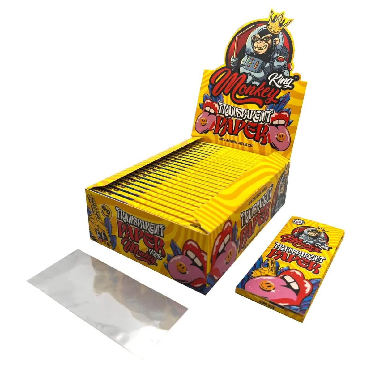 Monkey King KS Transparentný celulózový papier na balenie cigariet, 1 balenie