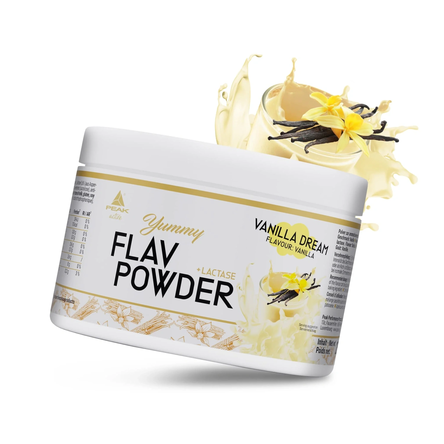 Peak Yummy Flav prašak 250 g Vanilla Dream