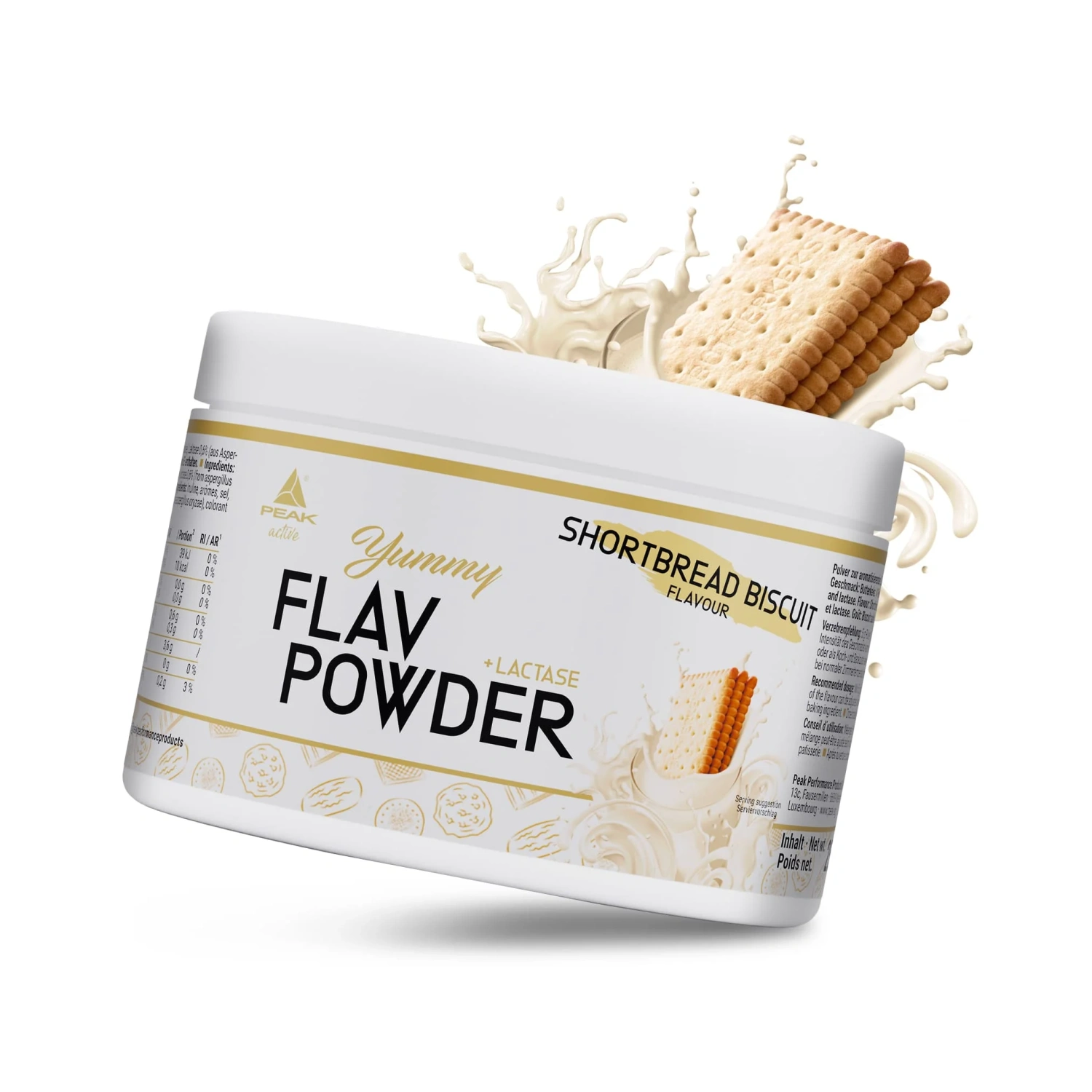 Peak Yummy Flav prašak 250 g Shortbread Biscuit