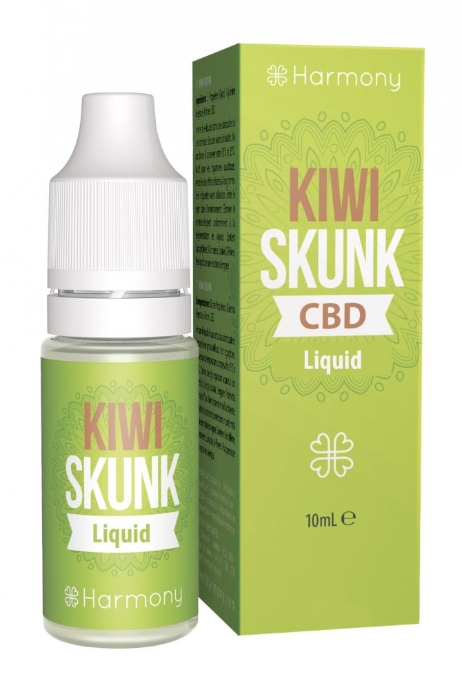 Harmony CBD Liquid Kiwi Skunk 10 ml, 30-600 mg CBD 100 mg CBD
