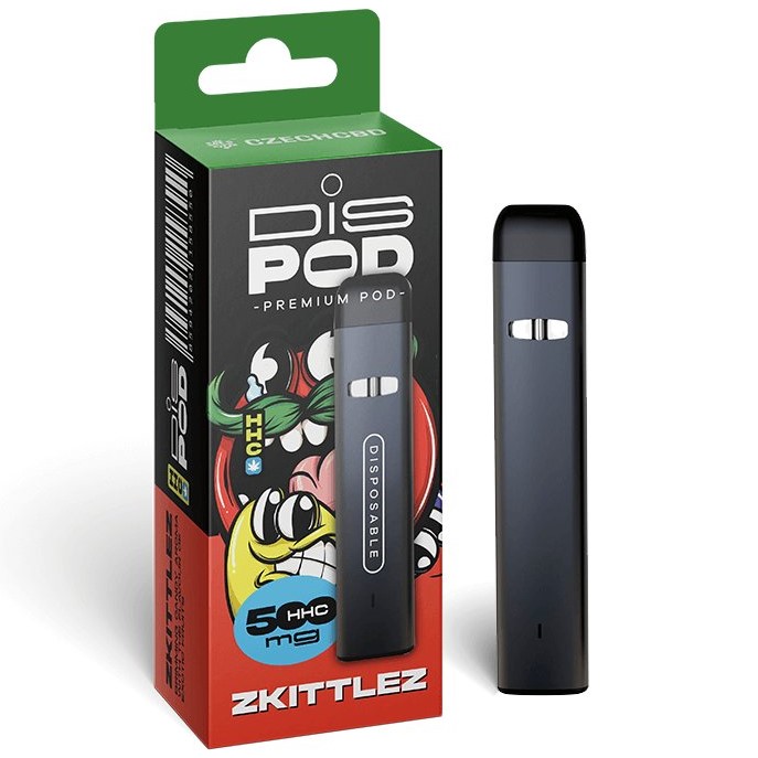 Tsjechische CBD HHC Vape Pen disPOD Zkittles 500 mg, 0,5 ml
