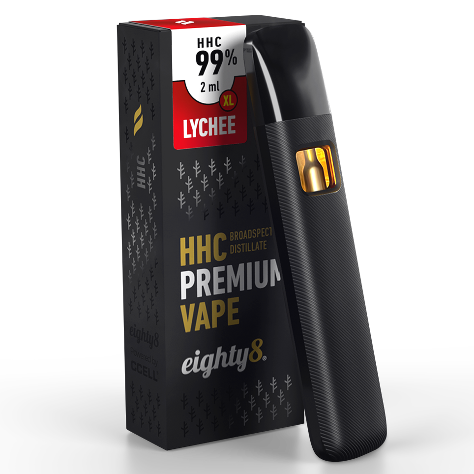 Eighty8 HHC damp Litchi, 99 % HHC, 2 ml