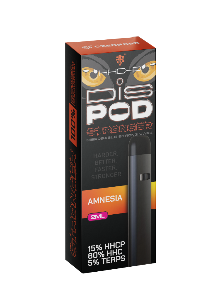 Czech CBD HHCP Vape Pen Sterkere disPOD Amnesia 15% HHCP, 80% HHC, 2 ml