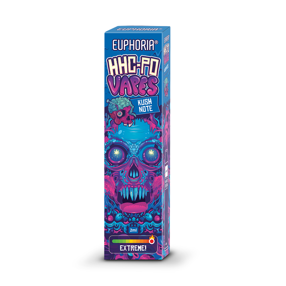 Euphoria HHCPO Wegwerpvape-pen Kush Note, 85% HHCPO, 2 ml
