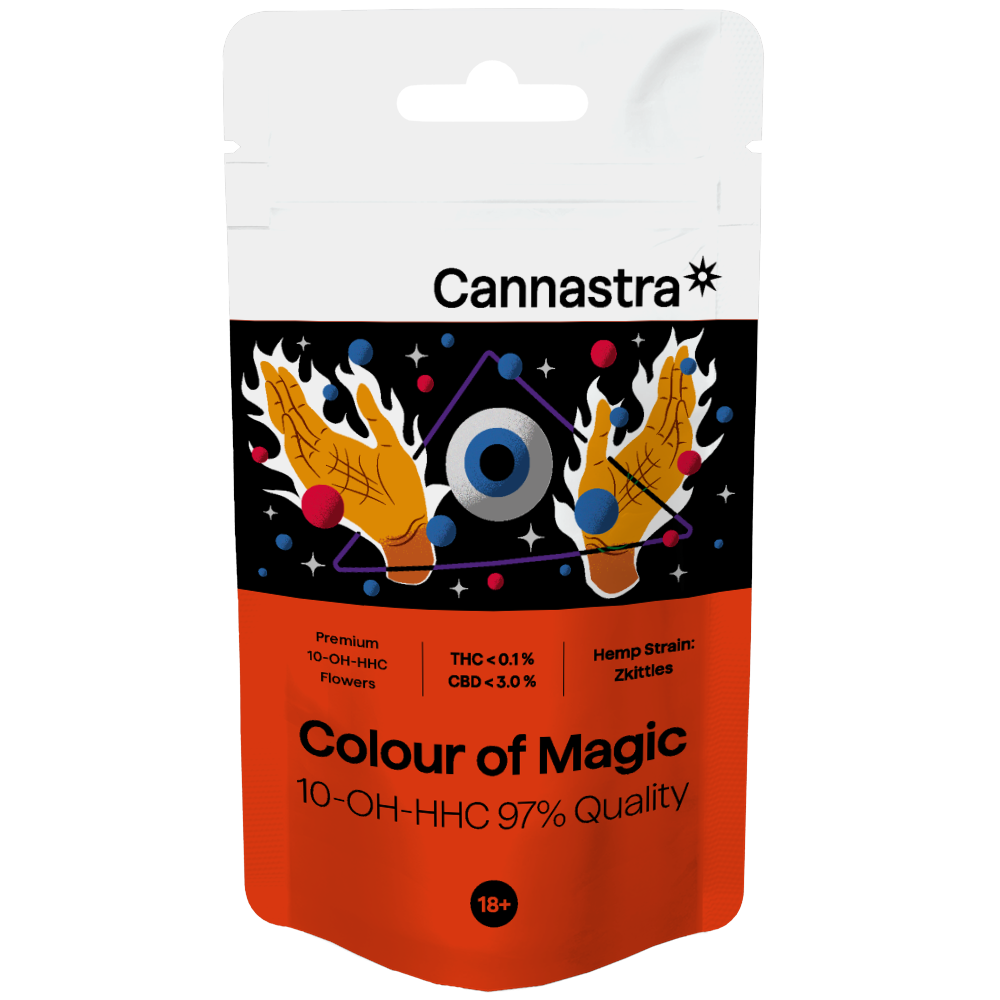 Cannastra 10-OH-HHC Blütenfarbe der Magie 97 % Qualität, 1 g - 100 g