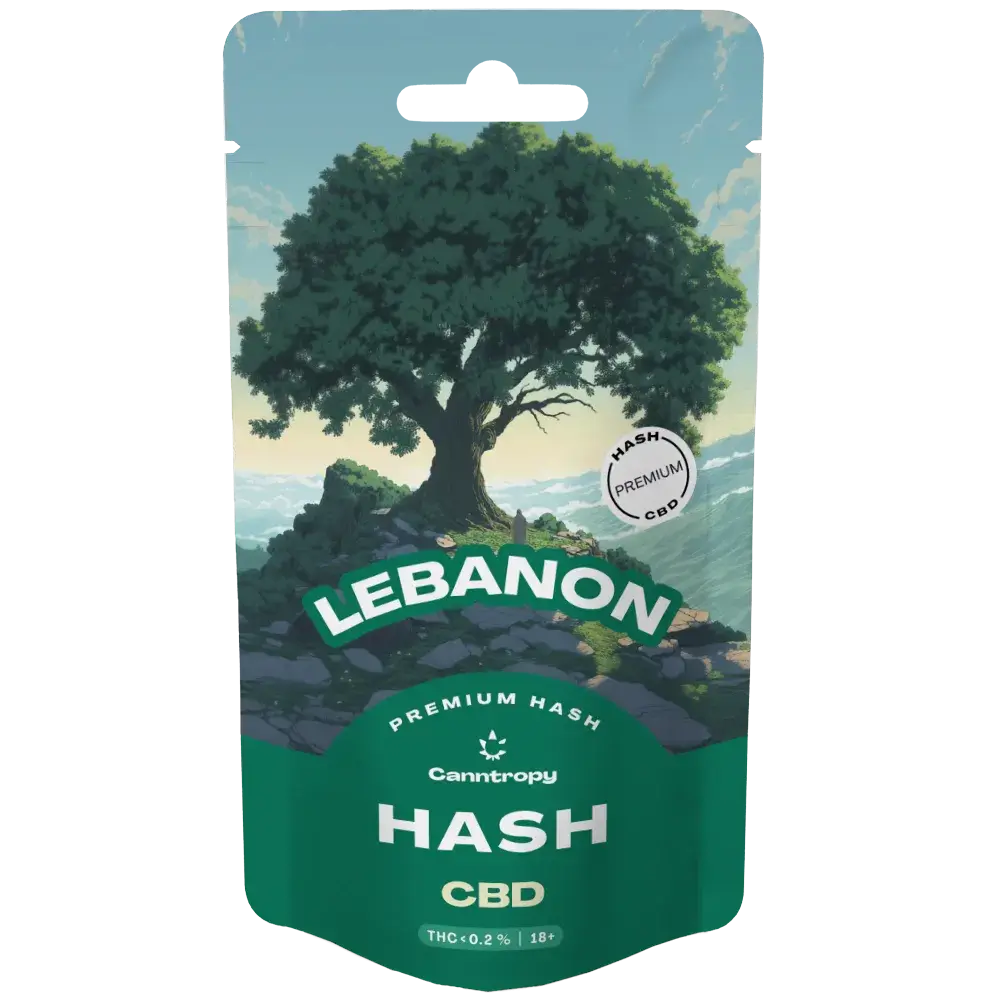 Canntropy CBD Hash Libanon, CBD, 1 - 100 g 100 gramov
