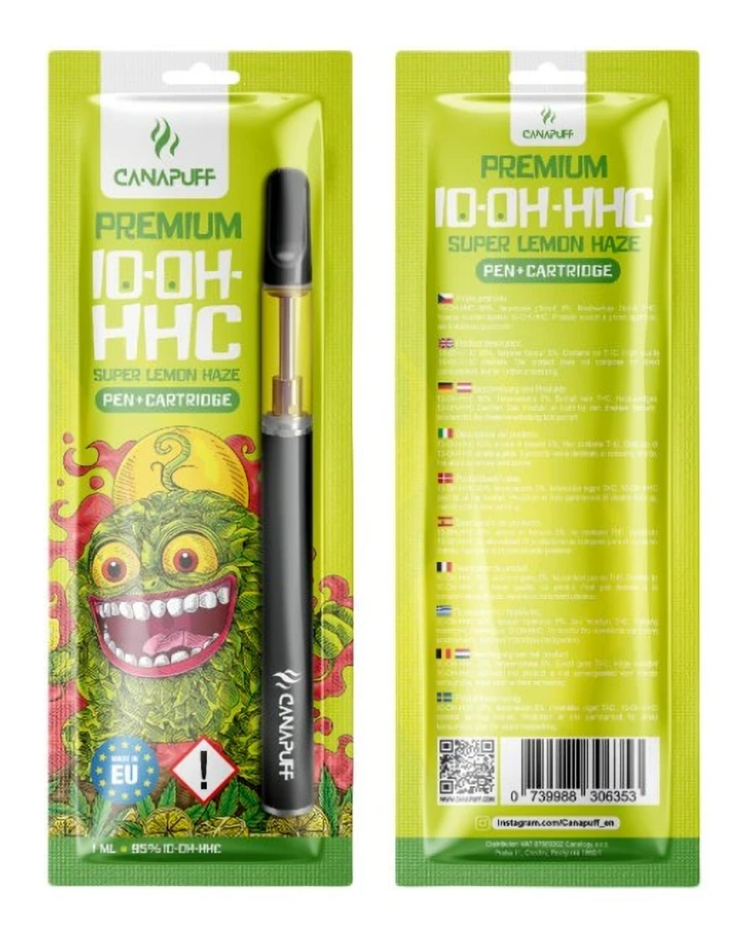CanaPuff 10-OH-HHC Pen + Kartusche Super Lemon Haze, 10-OH-HHC 95 %, 1 ml