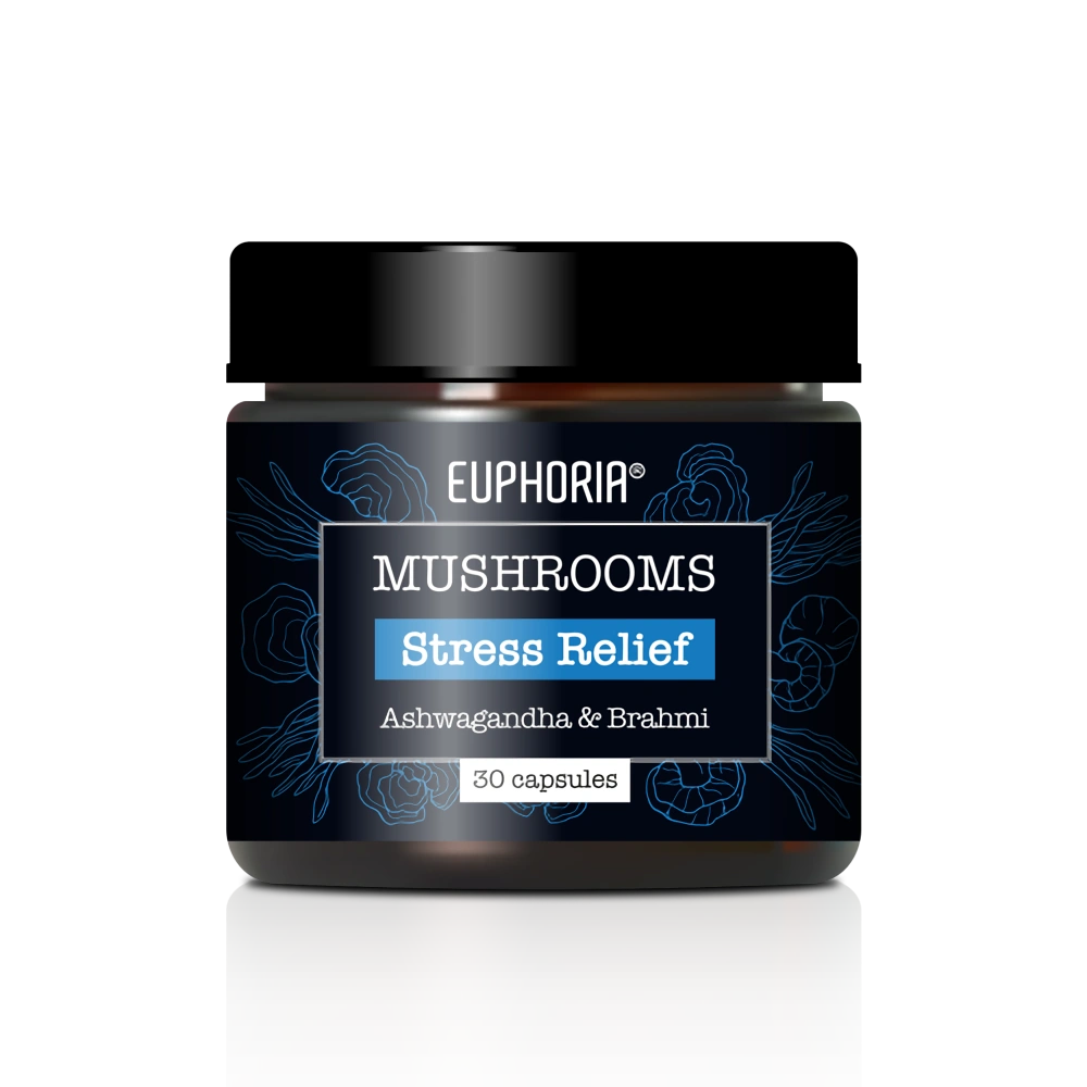 Euphoria Houby Stress Relief, 30 kapslí