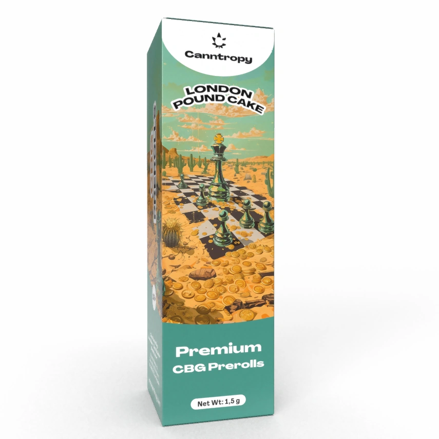 Canntropy CBG Prerolls London Pound Cake, CBG 15%, 1g