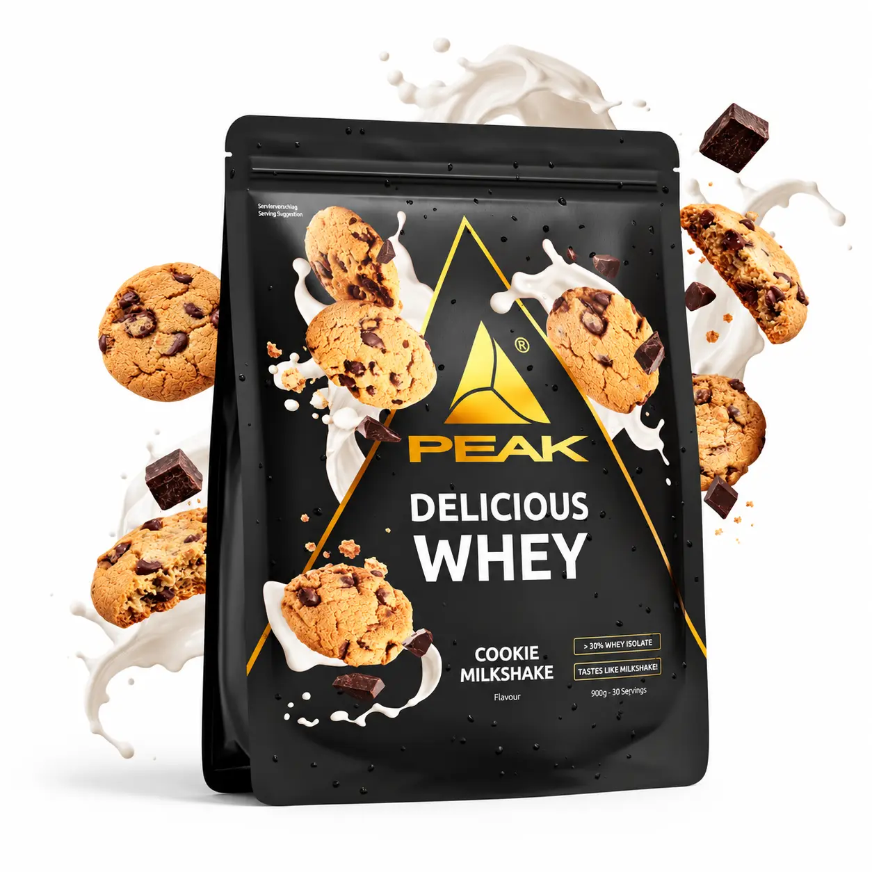 Peak Delicious Whey Protein 900g Cookies Milkshake