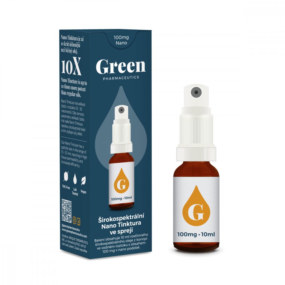 Green Pharmaceutics Breedspectrum-nanospray, 10%, 100 mg CBD, 10 ml