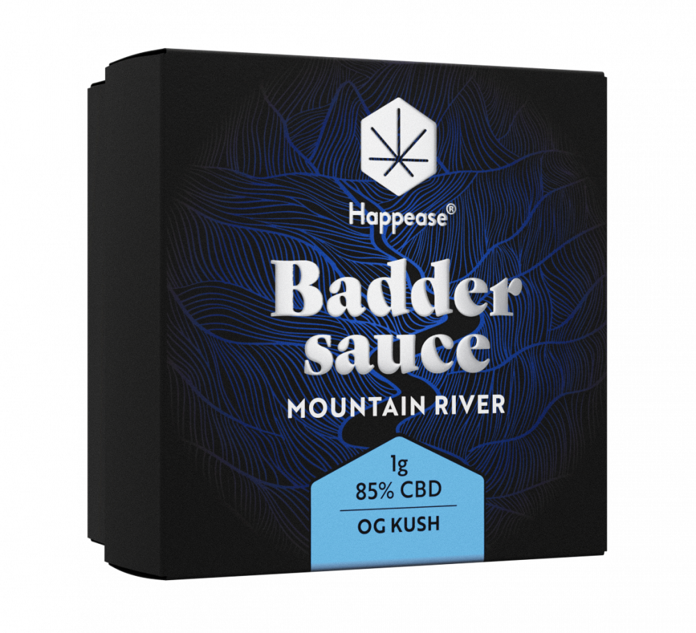 Happease - Extract Berg rivier Slechtere saus, 85% CBD, 1g