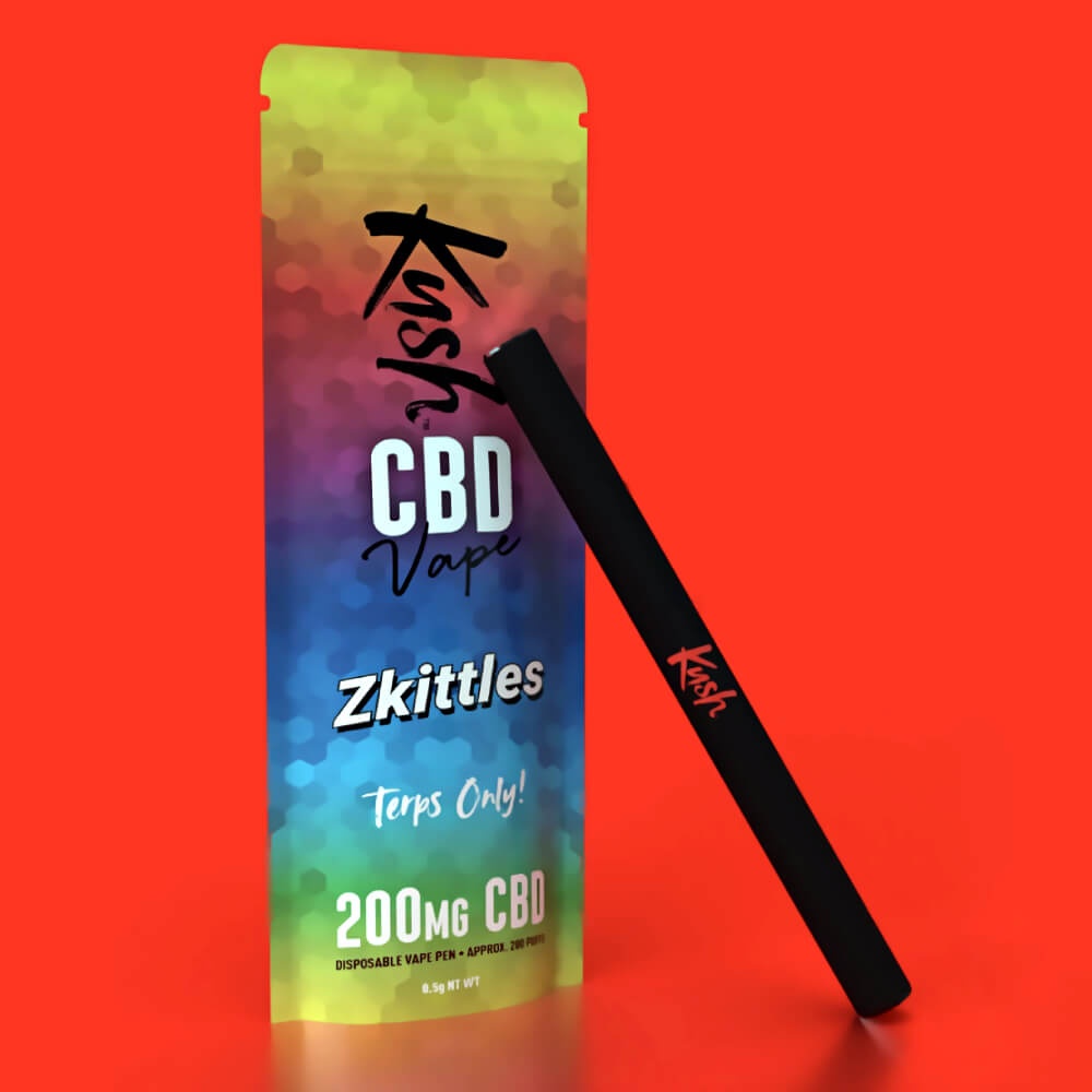 Kush Vape CBD Vape Pen Zkittles 2.0, 200 mg CBD, 0,5 g