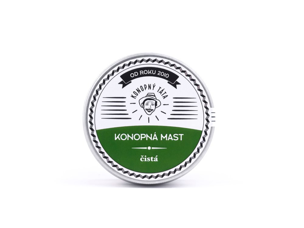 Konopný Táta Konopná Mast Čistá, 90 mg CBD, 80 ml