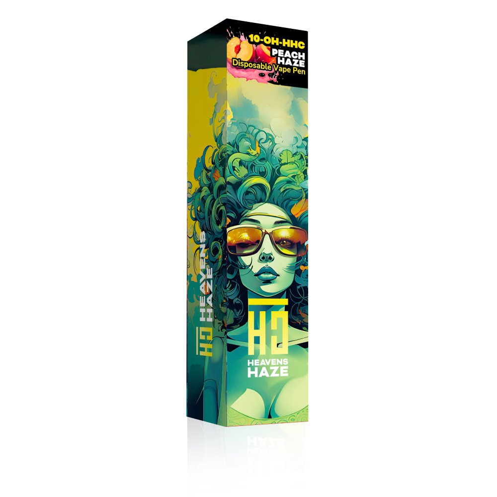 Heavens Haze 10-OH-HHC Wegwerpvape-pen Peach Haze, 1 ml