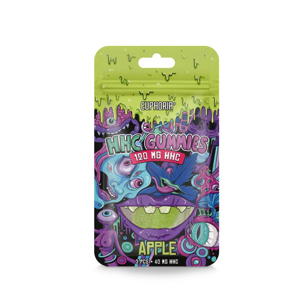 Euphoria HHC Gummies Appel, 120mg, ( 3 stuks x 40 mg)