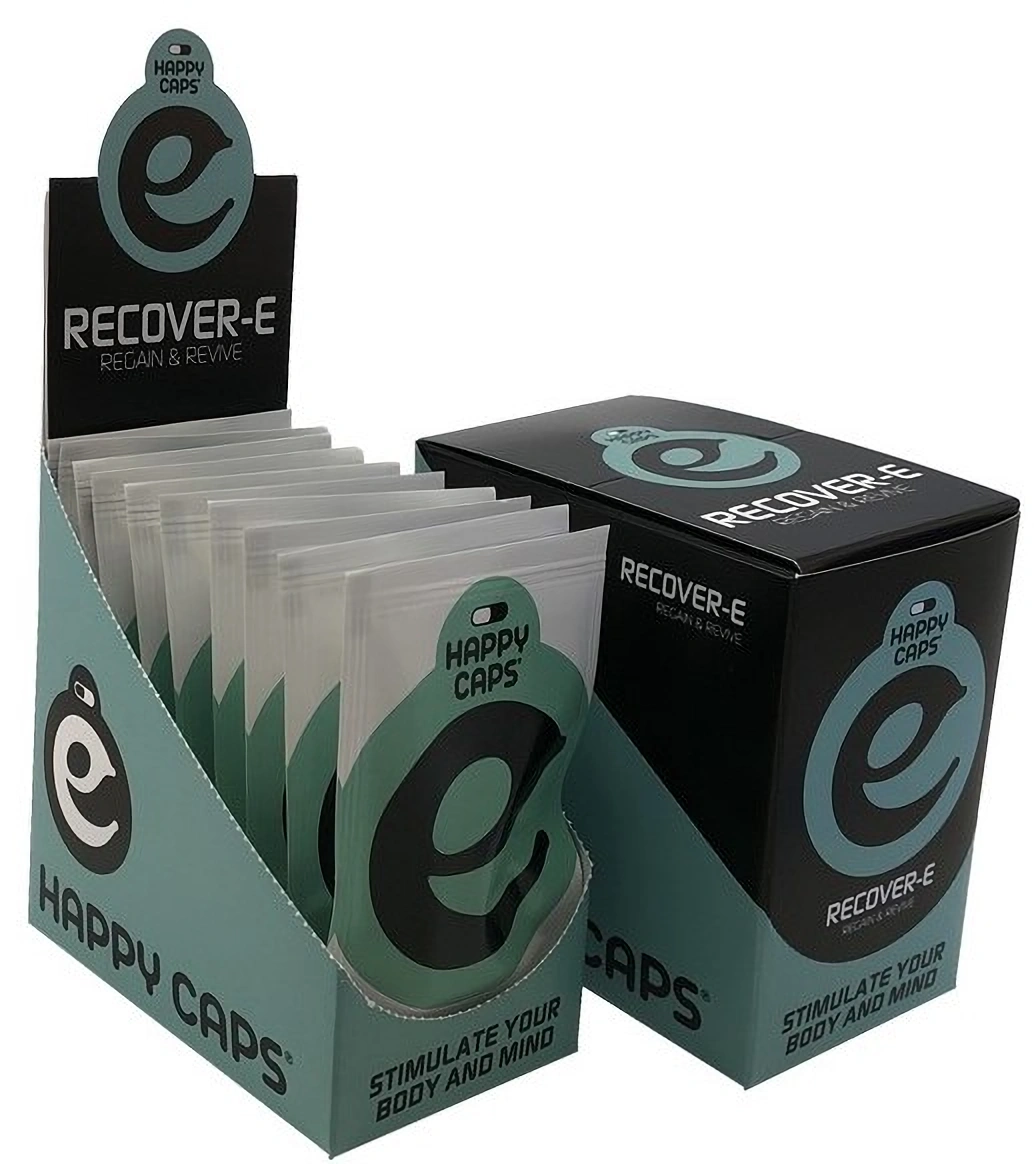 Happy Caps Recover E - Regenerierende und erneuernde Kapseln, (Nahrungsergänzungsmittel), Box 10 Stück, 40 g