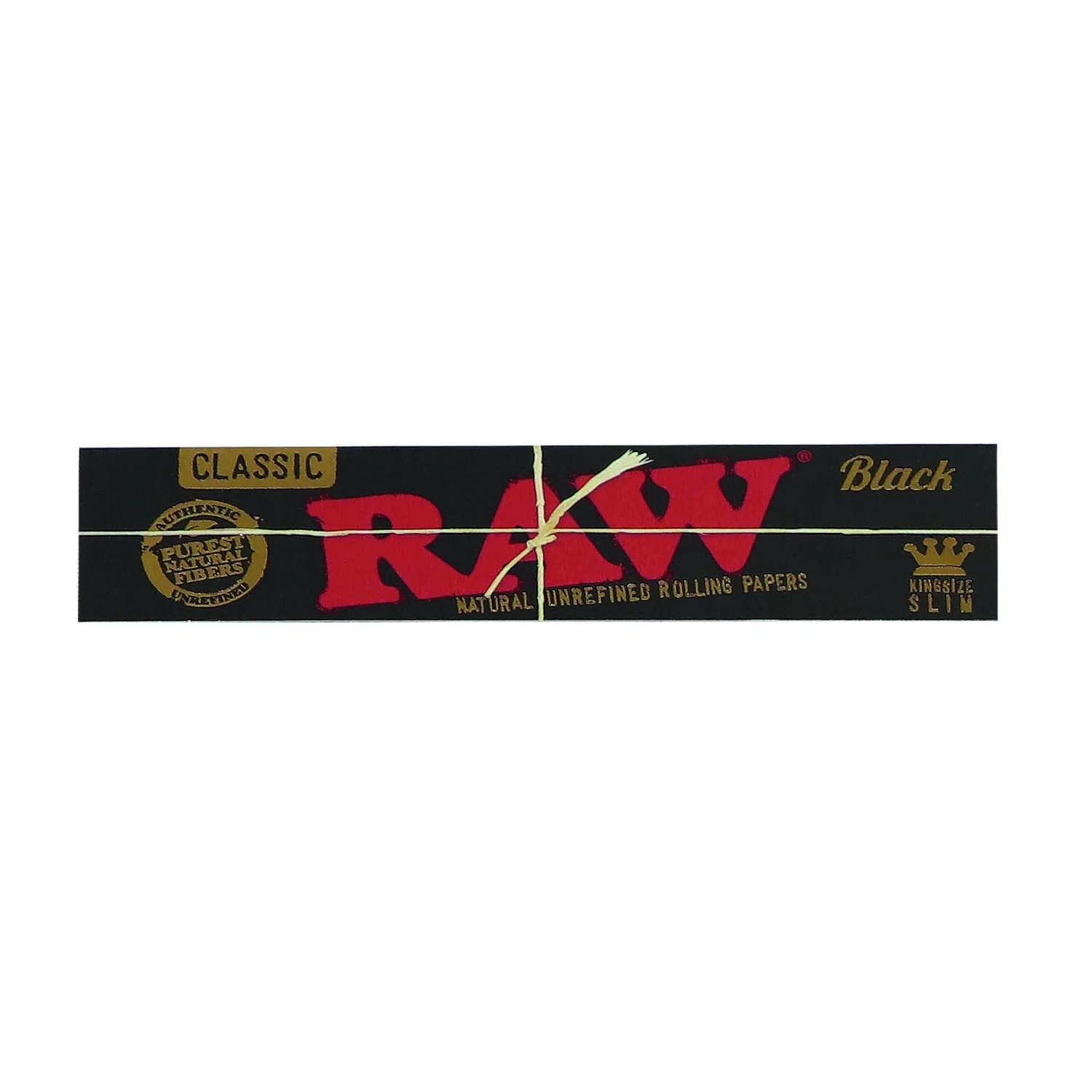 RAW Black kingsize slim Papírky, 32 papírků